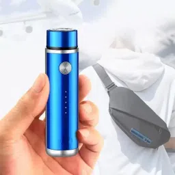 QUICKSHOP Mini Electric Shaver Shaving, Wet & Dry Use & Low-Noise Rechargeable Trimmer Trimmer 40 min Runtime 1 Length Settings image 3