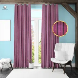 Ruby Striped 57 Curtain Fabric-10