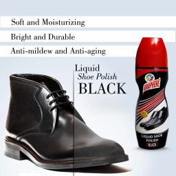 Oinic (Set of 2) Black Liquid Shoe Polish & Dual Side Shoe Brush. Blossom Shoe Polish Leather, Synthetic Leather Shoe Liquid Polish-image-82