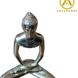 Stylized Buddha - Tibetan Buddhist - Brass Statue Decorative Showpiece - 23 cm-image-29