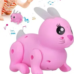 Jumping Hopping Interactive Rabbit Toy, Light Swing Ears & Tail Musical Bunny-image-6