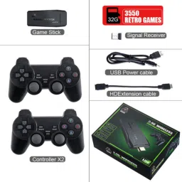 GameStick 2.4G Wireless Controller 4K HD Console Built-in 20k+ Retro Games S4 Black Edition image 2