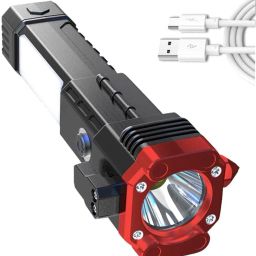 500 Meter Range Waterproof LED 2W Torch Rechargeable 4 Mode 2200 mAh Battery Torch-image-50