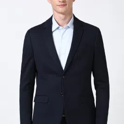 Men Self Design Single Breasted Formal Blazer-image-84