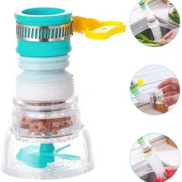 Kitchen Sink Water Saving 360 Degree Rotating Water Faucet Adjustable Tap Tap Mount Water Filter-13