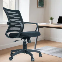 Adjustable Lumbar, Arm Rest, Adjustable Height Nylon Office Arm Chair-image-52