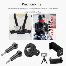TECHYSPOT Mobile Holder, Tripod Mount Adapter, 2 Screw Combo for Smartphone Vlogging Monopod Kit image 4