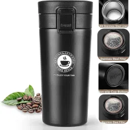 Double Wall Vacuum Insulated Tea Coffee Thermos Flask Travel Stainless Steel Bath Mug-image-94
