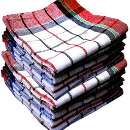 Multipurpose Cotton Checked Kitchen Towels Dry Cotton Cleaning Cloth-image-40