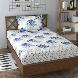 144 TC Microfiber Single 3D Printed Flat Bedsheet-image-21