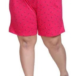 cupid Printed Women Pink Casual Shorts-picture-13