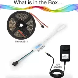 RADIYON 5M Smart RGBIC LED Strip with App Control Music Sync for Dynamic Lighting Effect image 3