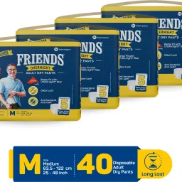 Overnight with odour lock and Anti-Bacterial Absorbent Core Adult Pant Diapers - M-image-23