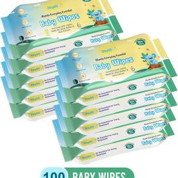Soft Cleansing Baby Wipes with Jojoba Oil & Shea Butter,Paraben Free(110) Wipes-image-40