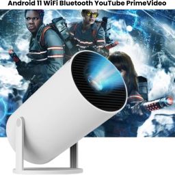 Clairbell Smart Projector for Home 4K Support Rotabable Design withApp Netflix,YouTubeN30 (4500 lm / 1 Speaker / Wireless / Remote Controller) Portable Projector-image-5