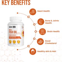 tata 1mg Fish Oil Capsules for Heart and Bone Health image 5