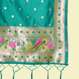 PPTOSS Ethnic Motifs Woven Design Kurta with Trousers & With Dupatta image 3