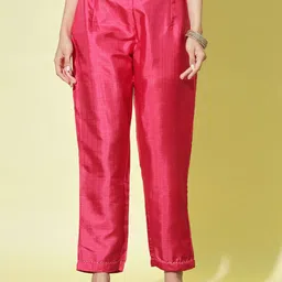 VredeVogel Yoke Design Gotta Patti Kurta with Trousers & With Dupatta image 5