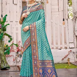 Anouk Woven Design Zari Banarasi Saree-image-96