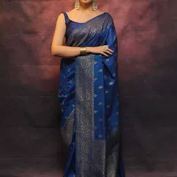 KALINI Woven Design Zari Banarasi Saree-picture-17