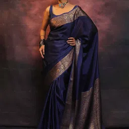 KALINI Woven Design Zari Banarasi Saree-30