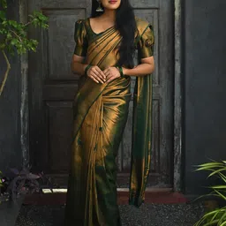 Anjaneya Sarees Woven Design Zari Banarasi Saree-51
