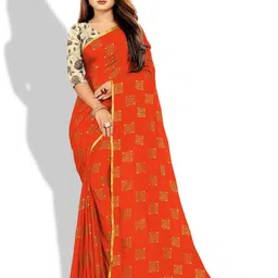 Rhey Ethnic Motifs Printed Zari Banarasi Saree-image-7