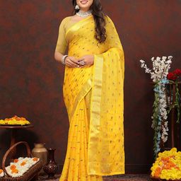 Rhey Woven Design Zari Pure Chiffon Banarasi Saree-picture-34