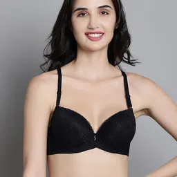 MAKCLAN Floral Medium Coverage Anti Odour Lightly Padded Push-Up Bra With All Day Comfort-22