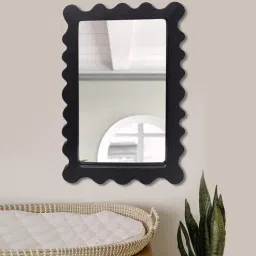 metalsmith Wooden Rectangular Black Wood Wall Mirrors-picture-19