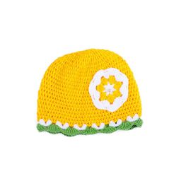 Bharatasya Girls Yellow & White Beanie-image-41