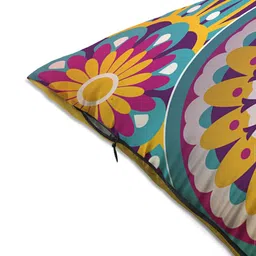 Athom Trendz Multicoloured Set of 3 Quirky Square Cushion Covers image 4