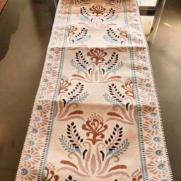 akira Indian Tradition Ikkat Pattern with Borders Table Runner- 12X72 Inches-picture-45