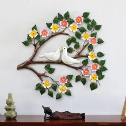 Birds Multicolour Handmade Metal Wall Art by Home Decor International-picture-13
