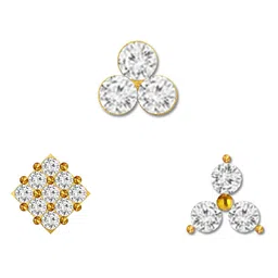 Comet Busters Self Adhesive Stone Studded Nose Studs image 2