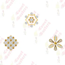 Comet Busters 3Pcs Stick On Self Adhesive Nose Studs image 3