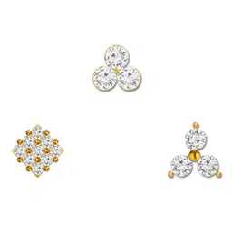 Comet Busters Self Adhesive Stone Studded Nose Studs image 3