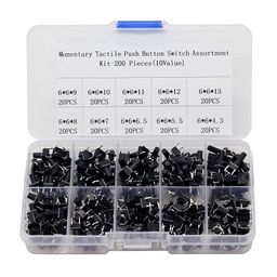 200PCS 6mm Light Push Button Switch Kit (10 Shaft size) image 5