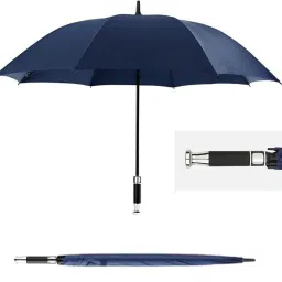 opriQ High-Density Fabric Big Umbrella for Men and Women, Auto Open Golf Umbrella Translucent Reflector Umbrella-38