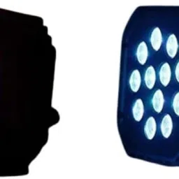 RGB Stage Par Light 12Led DJ Light with Remote Control UV 6in1 Color (Pack Of 2) Dual Disco Ball-42