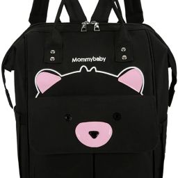 Bear Print Baby Diaper Bag Maternity Backpack-41X18X25.5 Cm NA-image-3