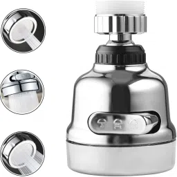 1 PCS Movable Kitchen Faucet Head, 3 Modes Adjustable Faucet Sprayer Head with Hose, 360° Rotatable Water Saving Faucet, Anti Splash Power Spray Tap and Bubbler Connector for Kitchen. Faucet Arm-5
