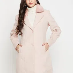 Tweed Self Design Coat For Women-image-2