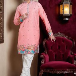 Men Cotton Blend Kurta Pyjama Set-image-18