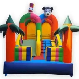 Multicolor Playhouse Balloon Bouncy 12x18 Feet Bounce House with Air Blower-18