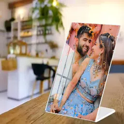 Customized Acrylic Photo Display Stand 4 X 6 Inch L Shape Table Stand 6 inch acrylic photo stand-28