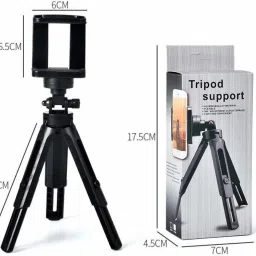 SANNO WORLD Photography Mini Tripod for Vlogging with 360 Mobile Holder Broadcast stand Tripod, Monopod, Monopod Kit, Tripod Ball Head, Tripod Bracket, Tripod Clamp, Tripod Kit image 5