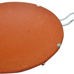 Mitti Terracotta Clay Tawa Earthen Products Clay Chapati Tawa with Stand (Brown) Tawa 13 cm diameter-11