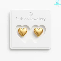 Trendy White Stone Earrings and Studs – Jewelry Set on Card Greeting Card-image-1