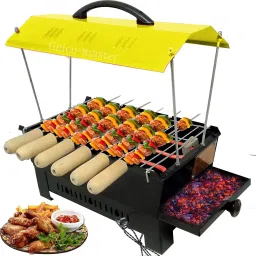 Electric & Non Electric Barbeque Grill Tandoori Maker For Home Use with Extra Accessories (multicolour) Electric Grill (Big) Electric Tandoor-image-79